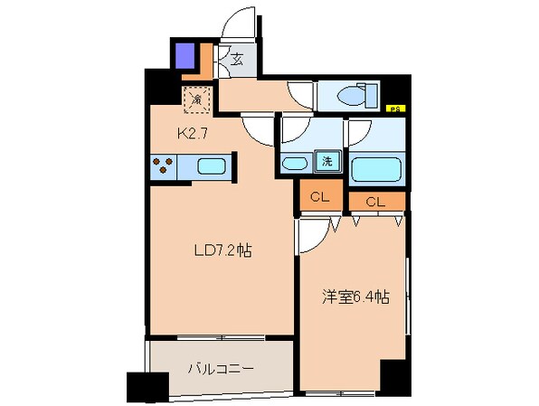 ﾗｸﾗｽ日本橋久松町の物件間取画像